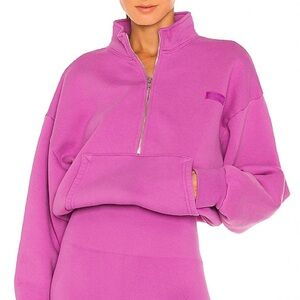 set active X revolve hot pink half zip size small